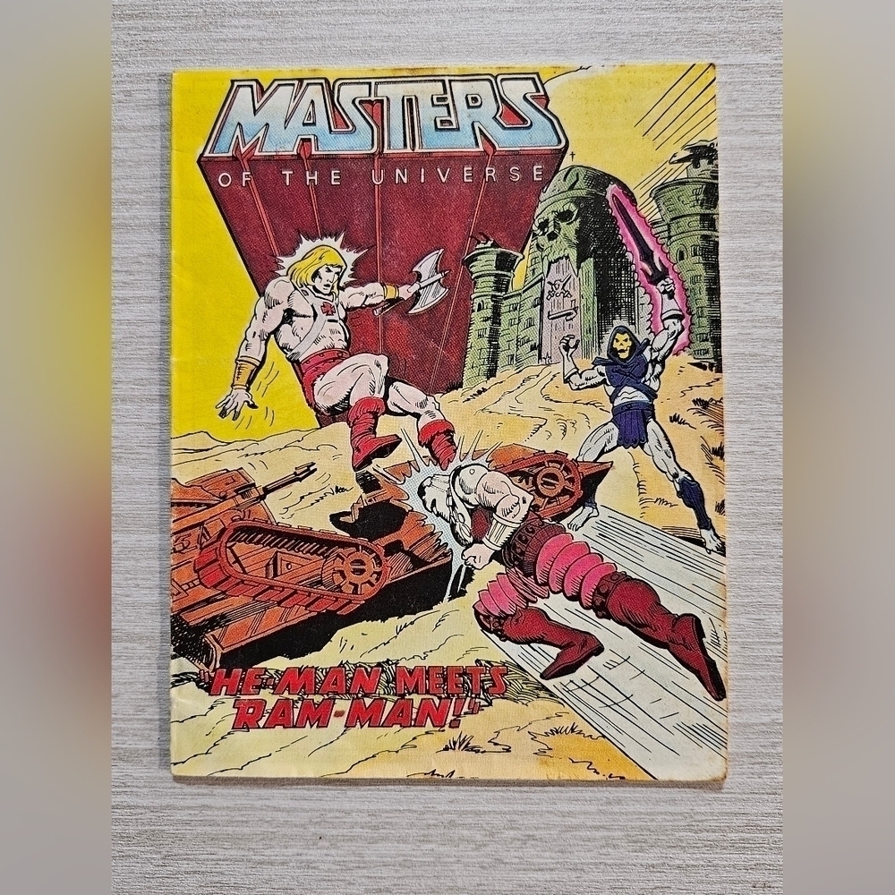 1982 MOTU Masters Of The Universe Mini Comic Book He-Man Meets Ram-Man *A